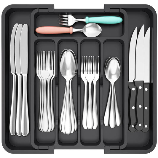 Matte Silverware Drawer Organizer