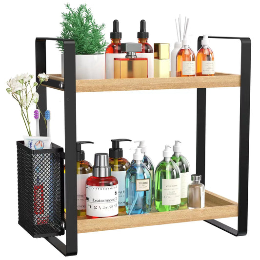 Versatile Wood Bathroom & Kitchen Organizer