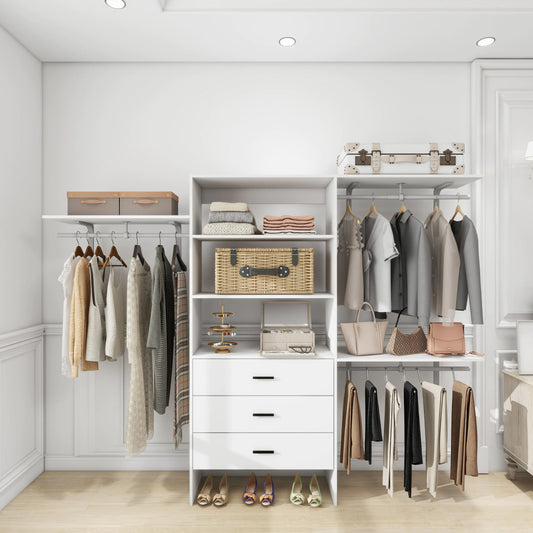 Ivory Closet Organizer System